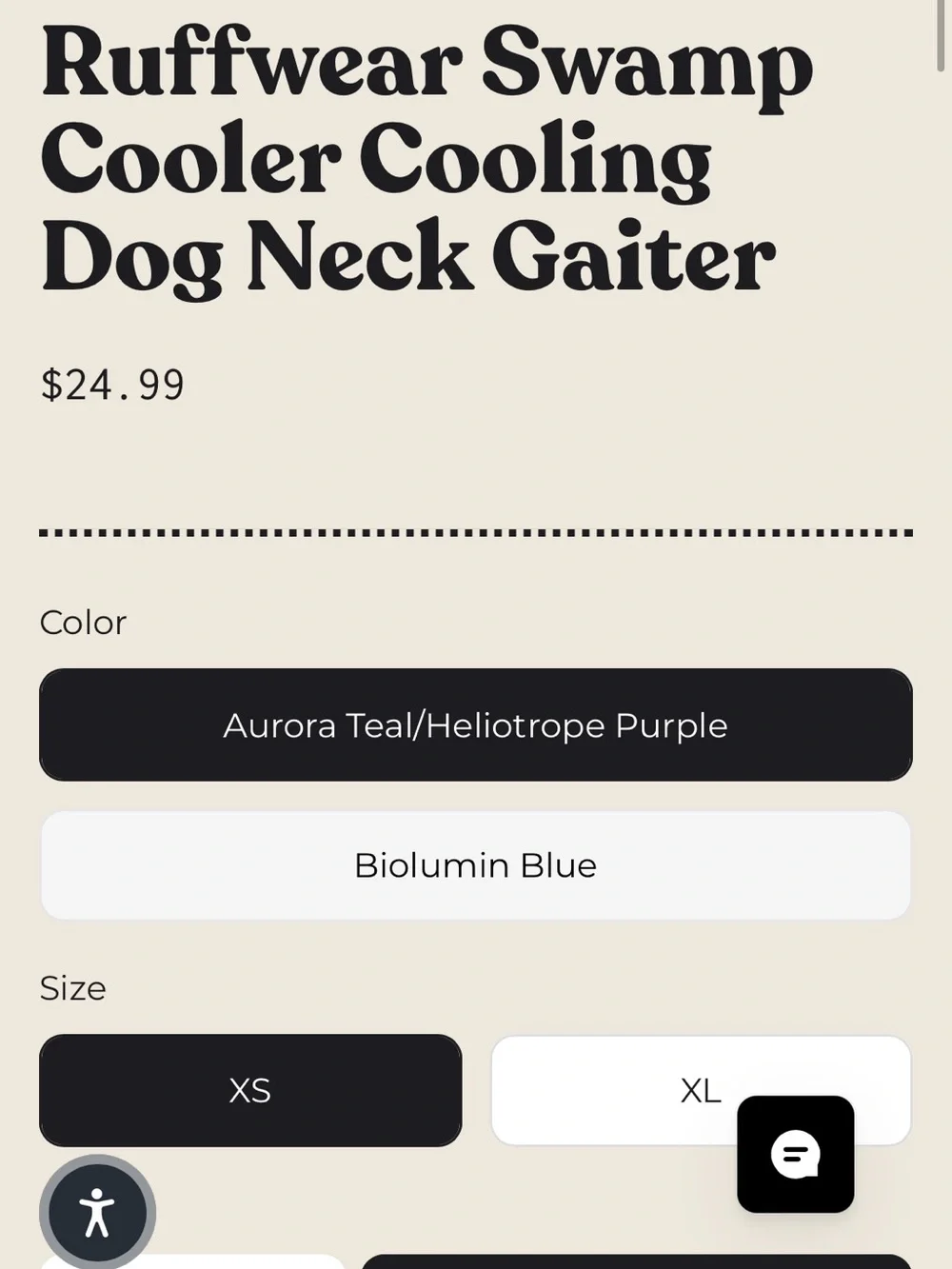 Ruffwear Dog’s Swamp Cooler Cooling Neck Gaiter